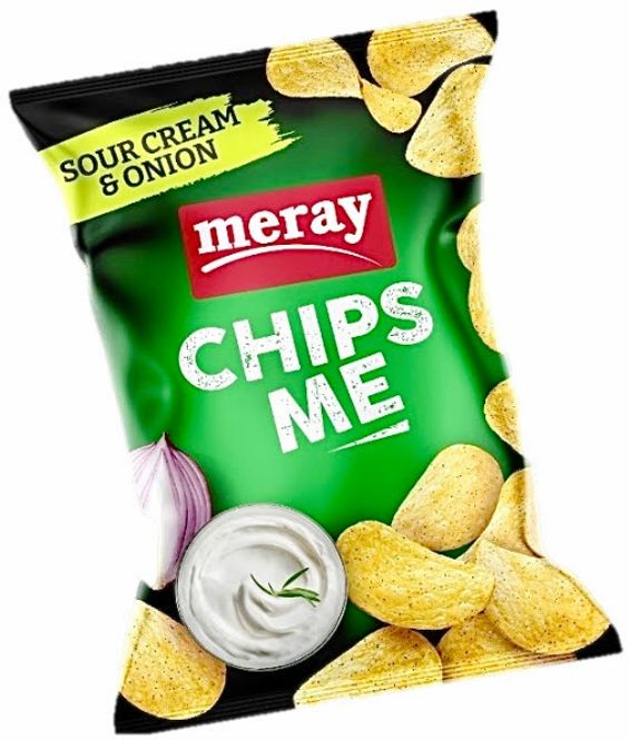 Hovedbilde Meray Sour Cream &Onion Chips 110g.