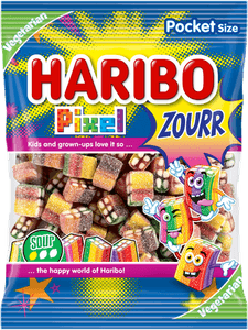 Hovedbilde Haribo PIXEL ZOURR 80G. /Vegan