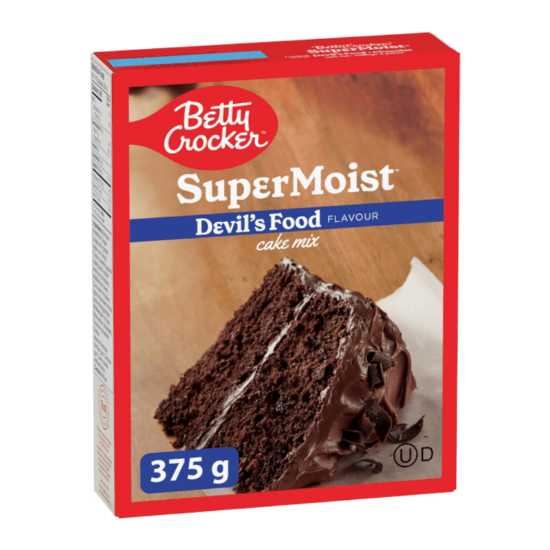 Betty Crocker Super Moist Devils Food Cake Mix 375g. Canada