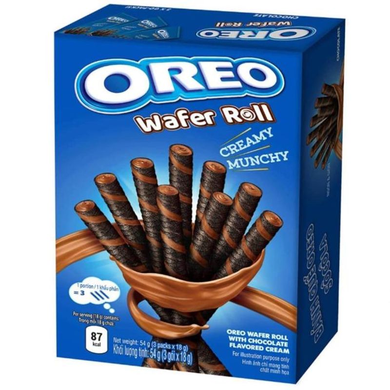 OREO Chocolate Wafer Roll 54g.