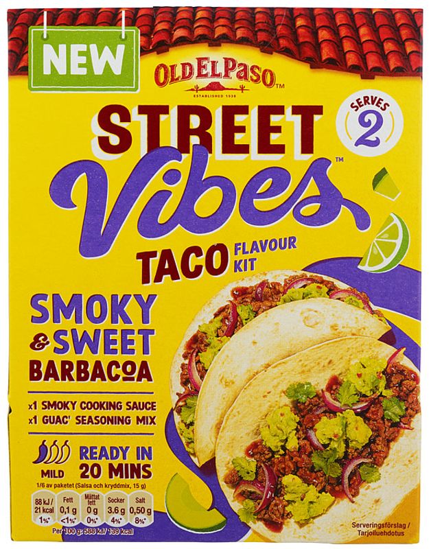 Old El Paso Barbacoa Kit Smoky&Sweet 90g.
