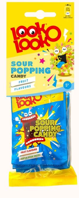 Hovedbilde Look-O- Look Sour Popping Candy Fruit flavours ...