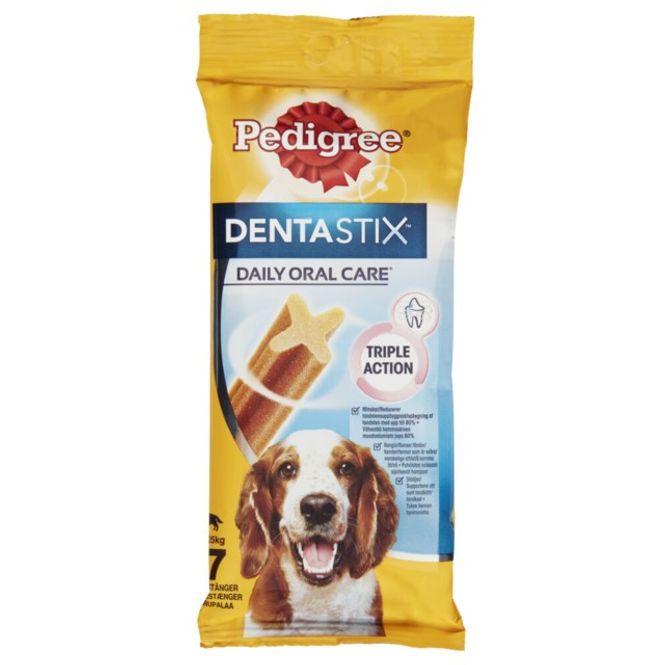 Hovedbilde Dentastix Medium 7 stk,  Pedigree 180g./ Dato ...