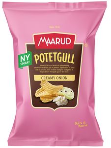 Hovedbilde Maarud Potetgull Creamy Onion 200g.