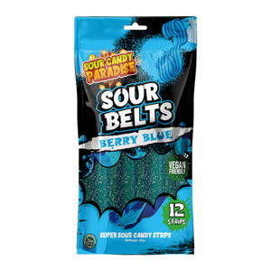 Hovedbilde Sour Belts Berry Blue 100g./ Halal-Vegan