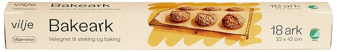 Hovedbilde Bakeark Vilje 18ark(33x42cm).