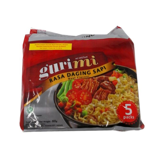 Hovedbilde Gurimi  Nudler m/Biffsmak 5pk.
