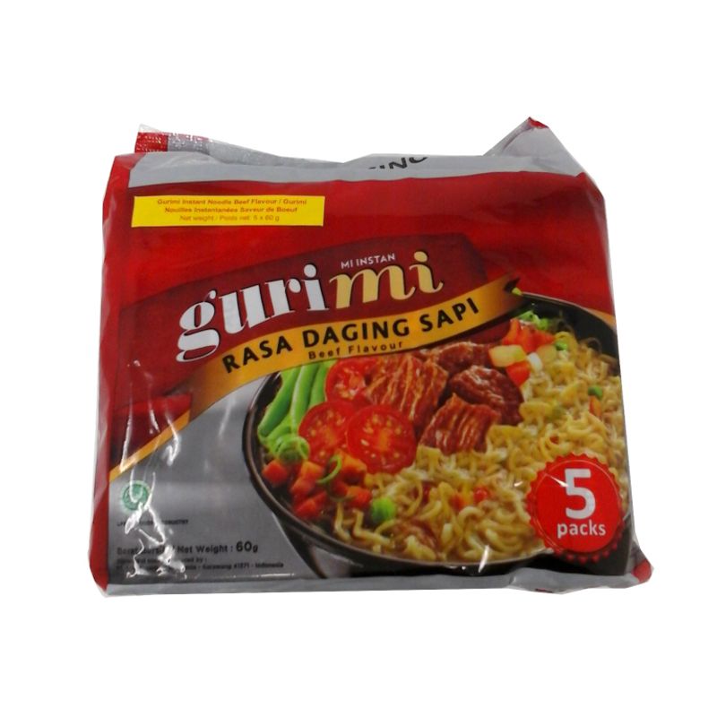 Gurimi  Nudler m/Biffsmak 5pk./Dato