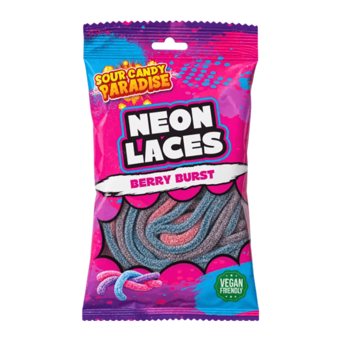 Hovedbilde Sour Candy Paradise Neon Laces Berry Burst 130g./ ...
