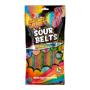 Hovedbilde Sour Belts Rainbow 100g. / Halal-Vegan