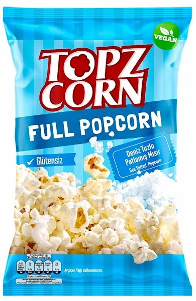 Topzcorn Popcorn Havsalt 105g.