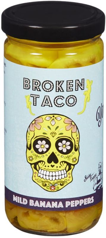 Broken Taco mild banana peppers 227 g.