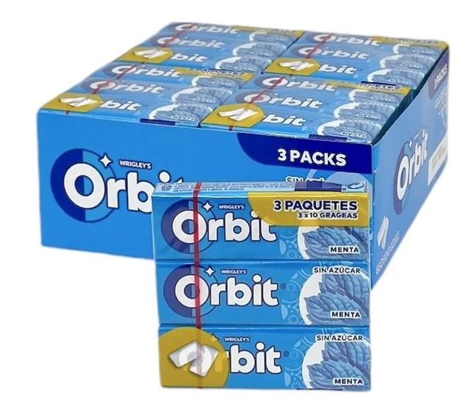Hovedbilde Orbit Peppermynte Tyggegummi 42gx3pk*20st./Dato