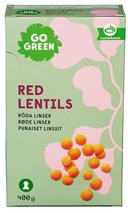 Hovedbilde Gogreen R&oslash;d Linser 400g.