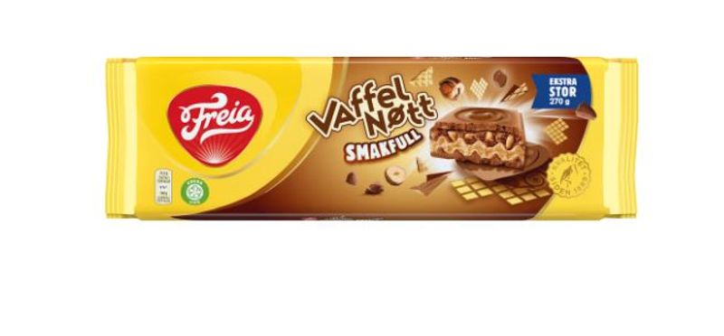 Freia Vaffelnøtt Smakfull 270g.