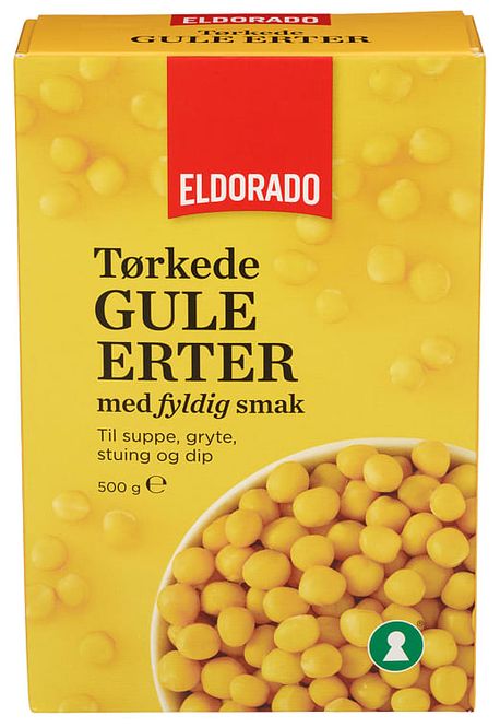 Hovedbilde Erter Gule Tørrede Eldorado 500g.