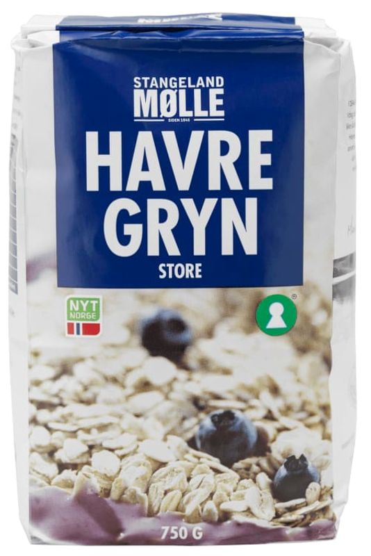 Havregryn Store Stangeland Mølle 750g.