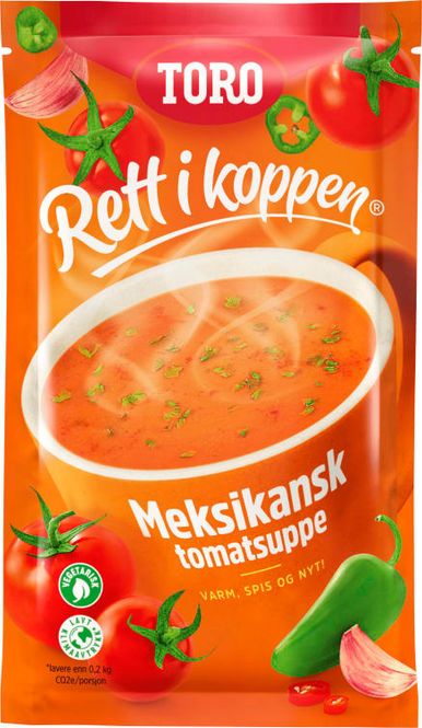 Hovedbilde Tomatsuppe Meksikansk  Rett i Koppen 28g.