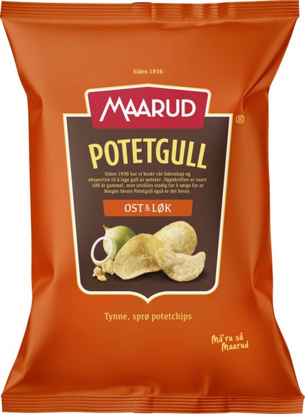 Maarud Potetgull Ost&Løk 200g.