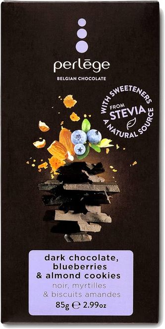 Hovedbilde Perlege Stevia Dark Chocolate Blueberries& Almond ...