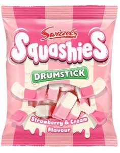 Hovedbilde Drumstick Squashies Strawberry&Cream Swizzels ...