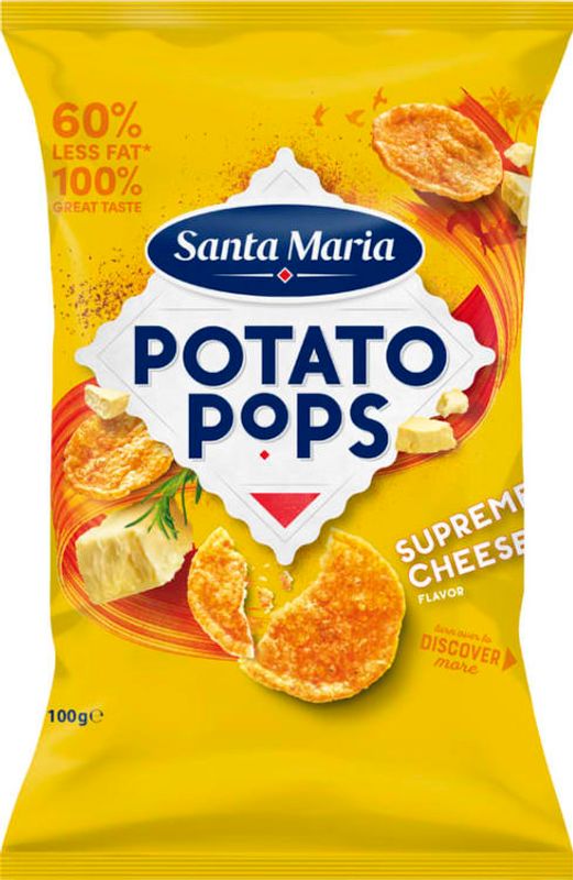 Santa Maria Potato Pops Supreme Cheese 100g.