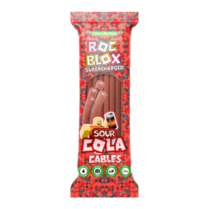 Hovedbilde Rocblox Sour Cola Cables 170g./ Halal