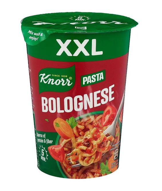 Hovedbilde Big Bolognese Pasta Snack Pot Knorr 88g.