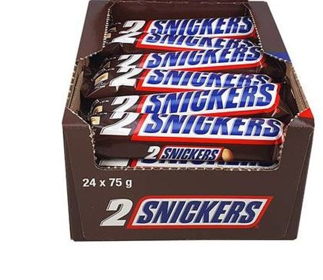 Hovedbilde Snickers 2pk  24x75g Hele Kartong