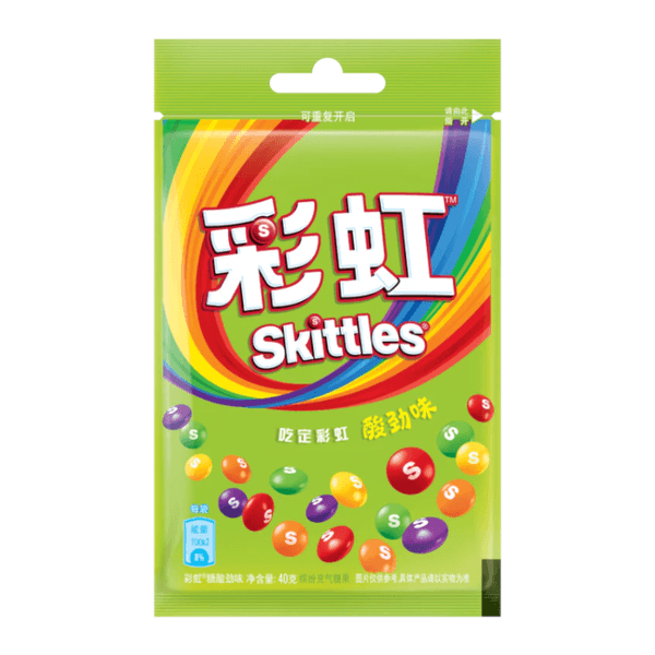 Skittles Bagged - Strong Sour 40g. [China]