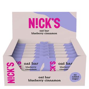 Hovedbilde Oat Bar Blueberry Cinnamon Nick's 35g*12st./ Hele ...