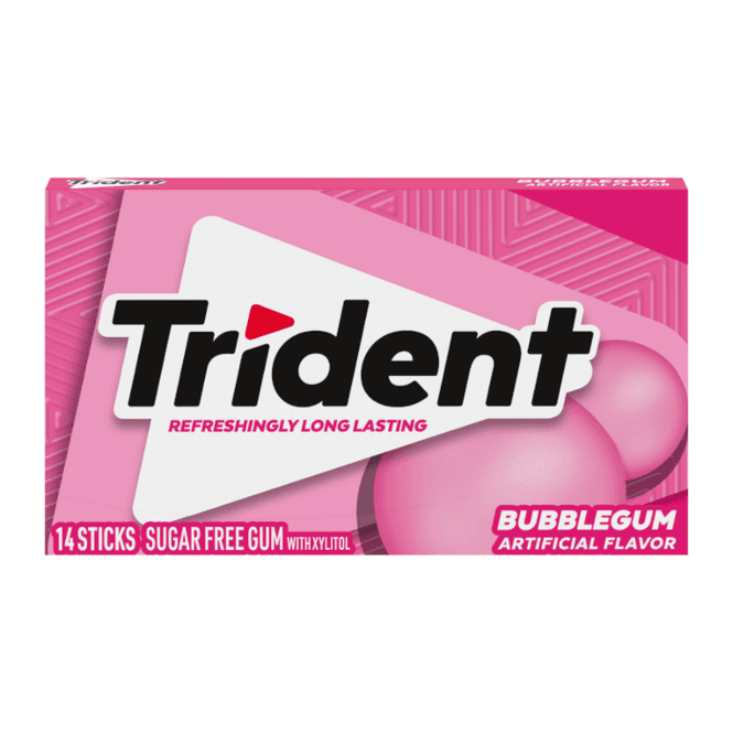 Hovedbilde Trident Bubblegum Sugar Free Gum 26g,