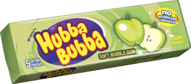 Hovedbilde Hubba Bubba Eple Smak 35g.