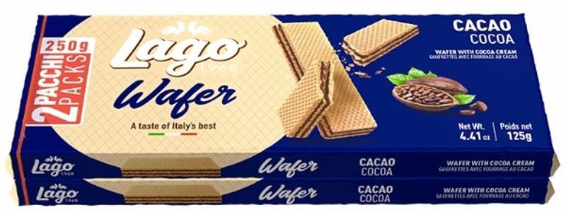 Wafer m/Cacao Cream Lago 250g.