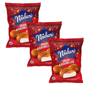 Hovedbilde Nidar Skumkarameller 190g*3st.