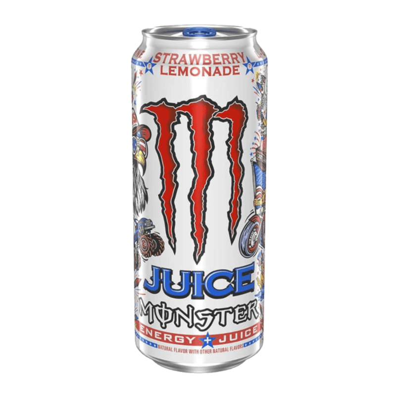 Monster Juice Strawberry Lemonade (473ml)./ USA