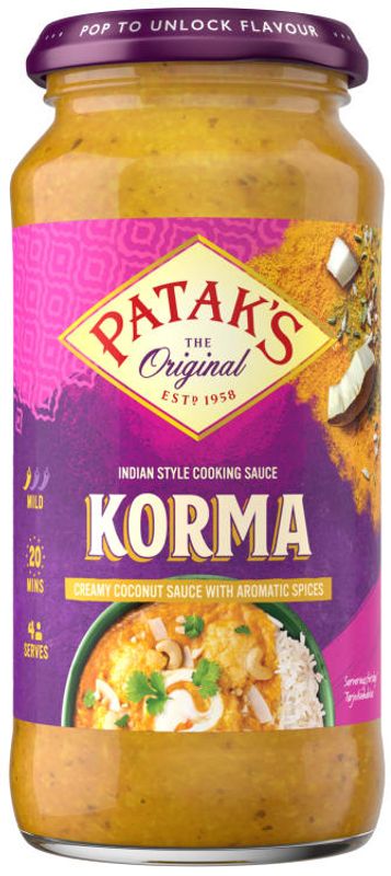 Patak's Korma Creamy Coconut 450g.
