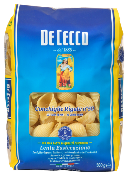 De Cecco conchiglie (skjell) 500 g.