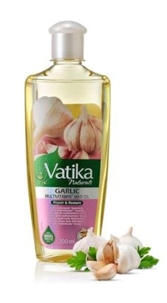 Vatika Hårolje m/Hvitløk( (Garlic)) 200ml.