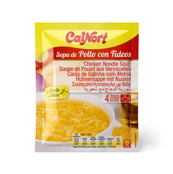 Hovedbilde Caknort Kylling&Pastasuppe Pulvermiks/Halal  66g.