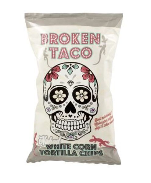 Broken Taco  White Corn Tortilla Chips 150g.