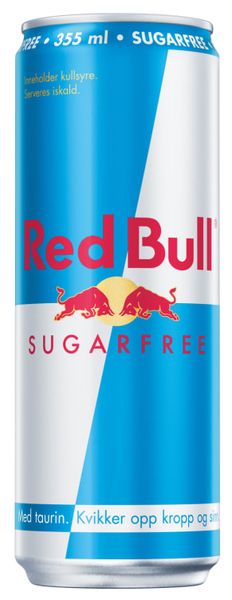 Red Bull Energy Drink Sukkerfri 355ml.