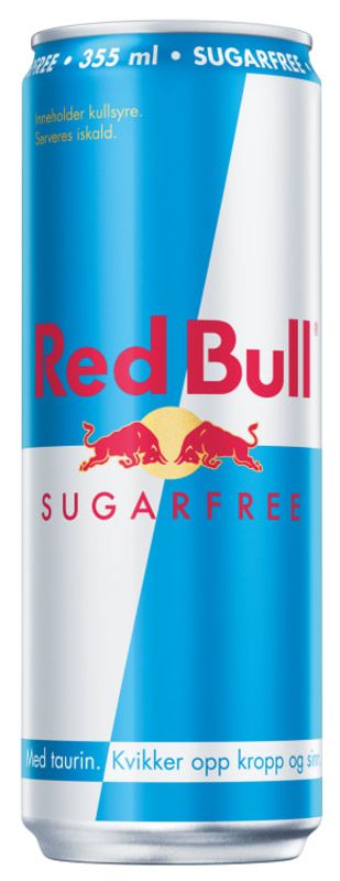 Red Bull Energy Drink Sukkerfri 355ml.