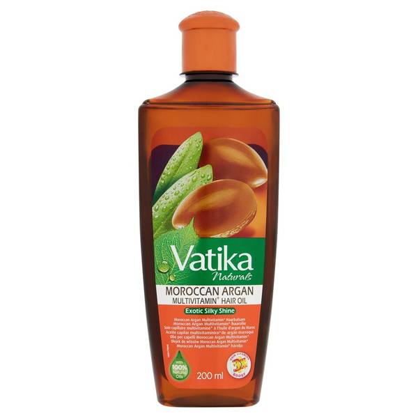 Vatika Hår Olje m/Moroccan Argan 200ml.