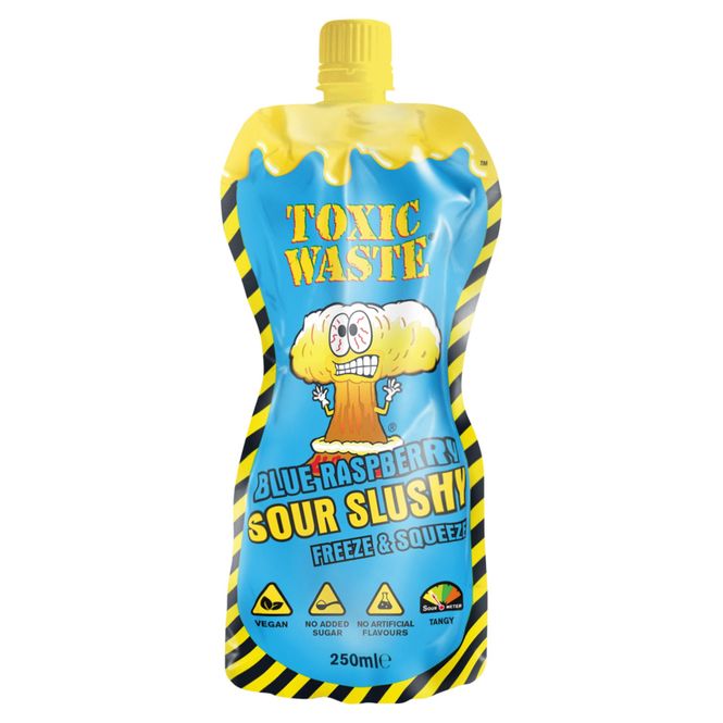 Hovedbilde Toxic Waste Blue Raspberry Sour Slushy  250ml. ...